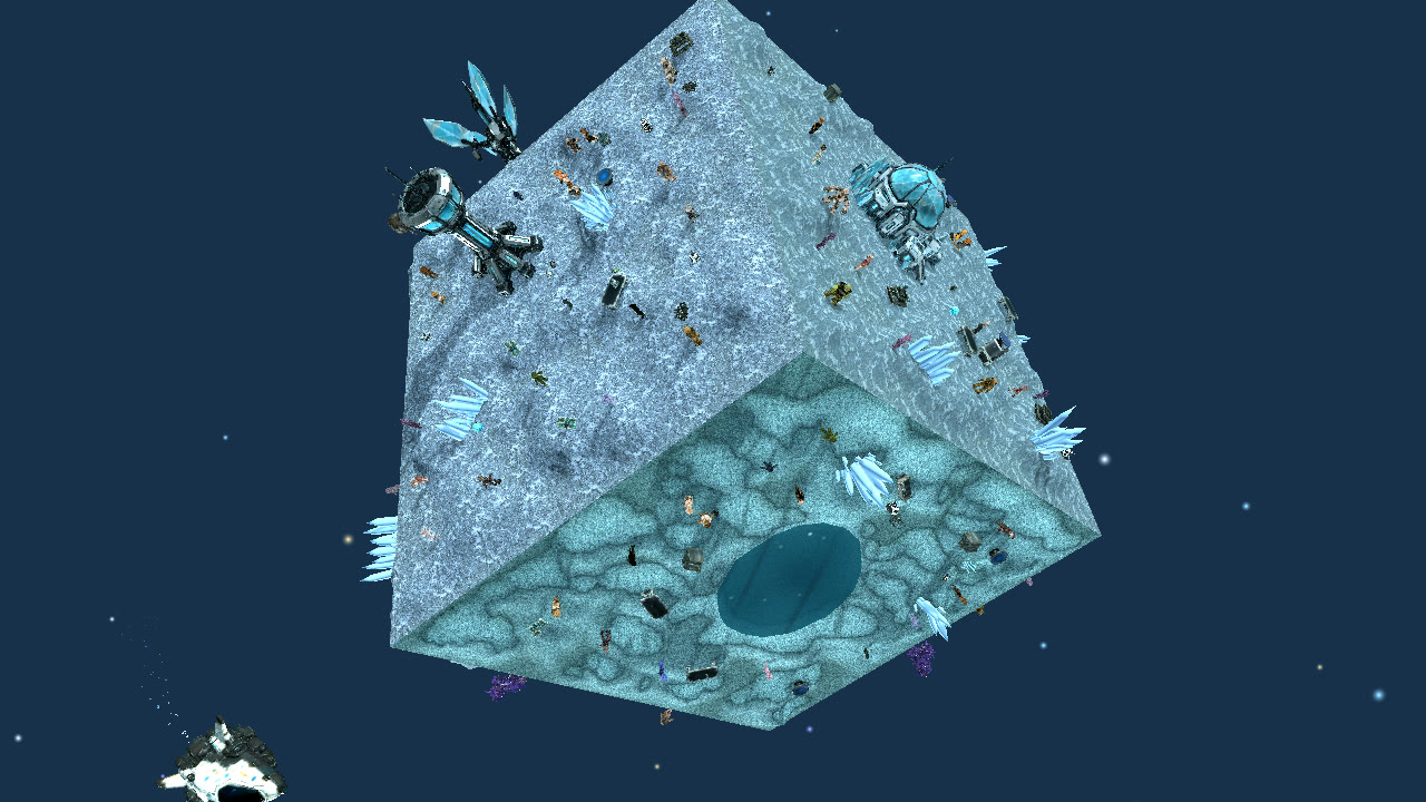 The Mirror. A crystal world of The Mirror, framed whole.